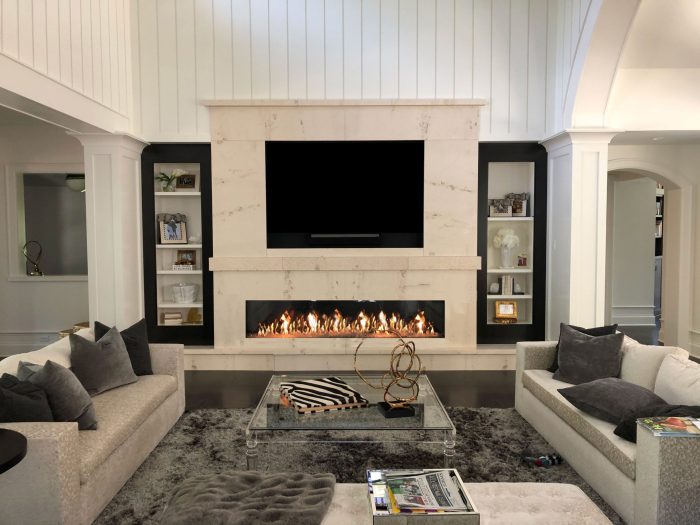 Tv wall ideas fireplace above mounted good unit designs room mounting advice family choose board fireplaces rooms linear shelves basement